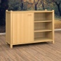 Stollenschrank, 80 cm hoch, 106x40 cm (B/T), Tür links 